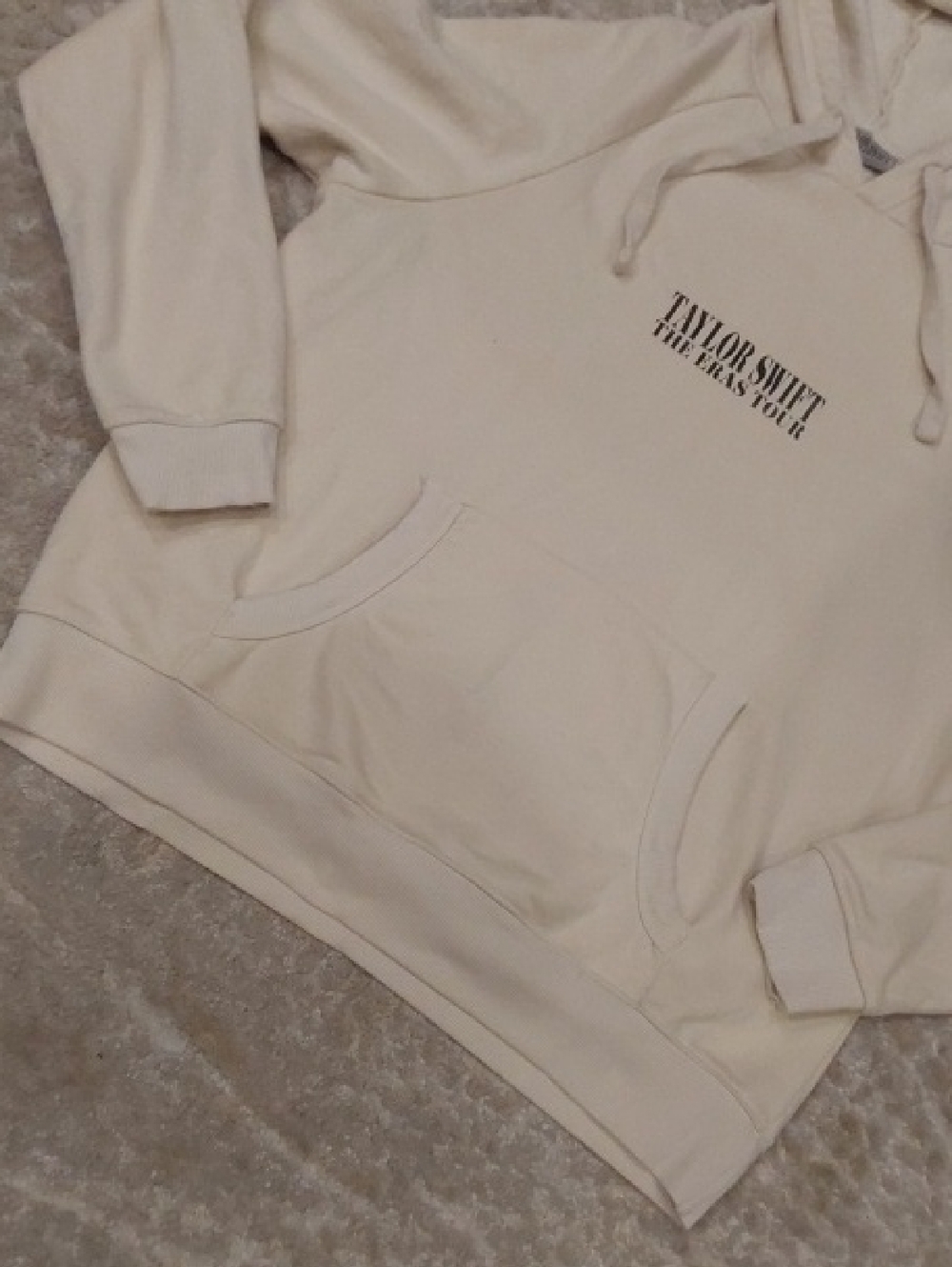 Taylor Swift  The Eras Tour  Beige Hoodie Size M - Picture 7 of 13